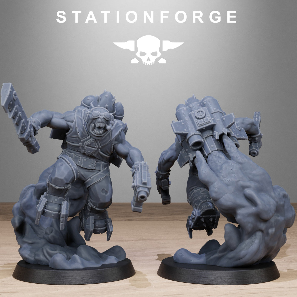 3D Printed Orkaz Flyers by StationForge Miniatures