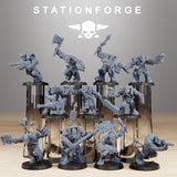 3D Printed Orkaz Skull Infantry x10 by StationForge Miniatures