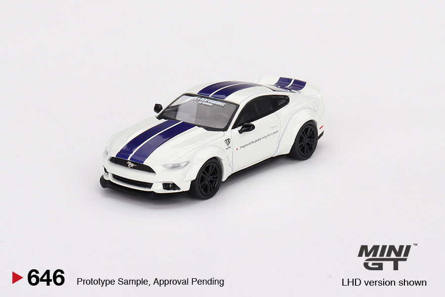Mini-GT Ford Mustang GT LB-Works White 1:64