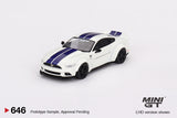 Mini-GT Ford Mustang GT LB-Works White 1:64