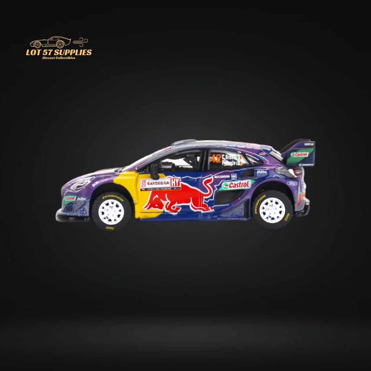 Mini-GT Ford Puma Rally1 #42 M-Sport Ford WRT 2022 1:64