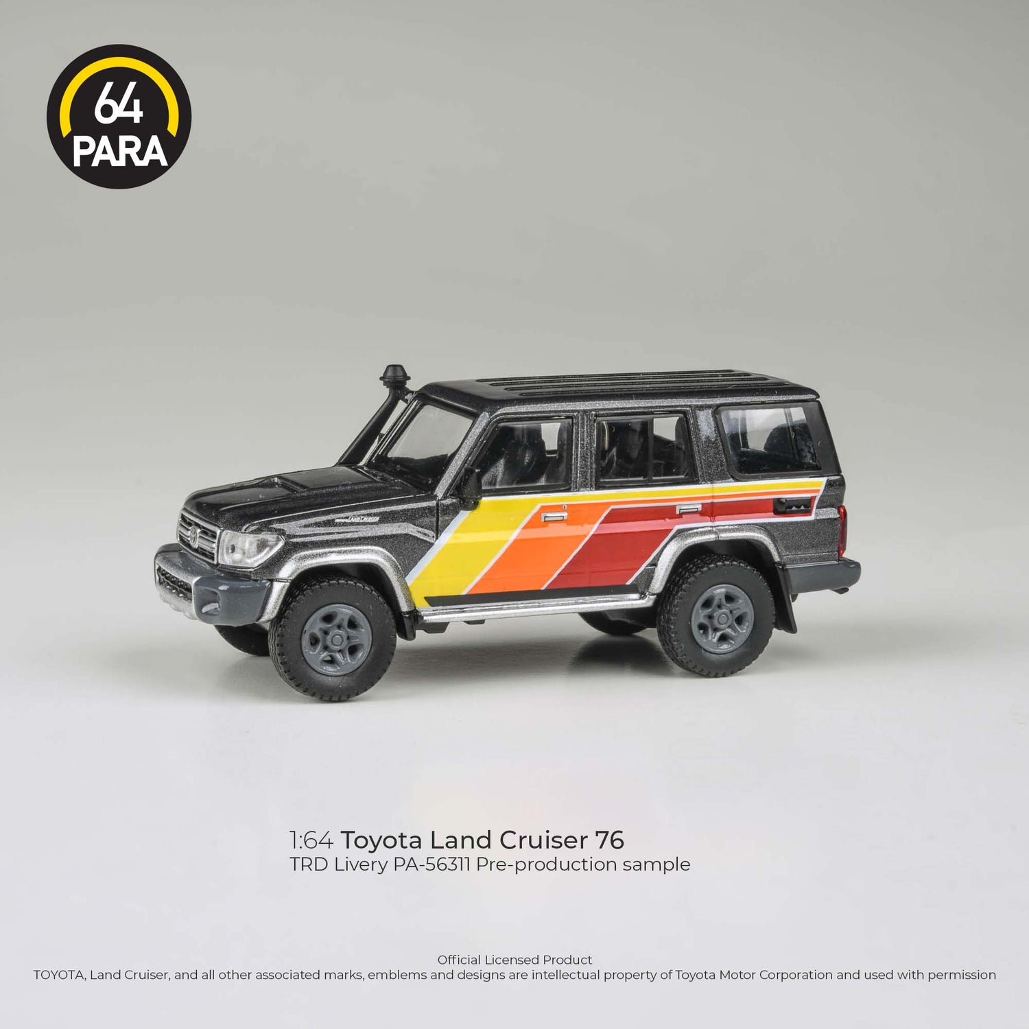 2014 Toyota Land Cruiser LC 76 TRD Livery LHD Para 64 1:64 Scale