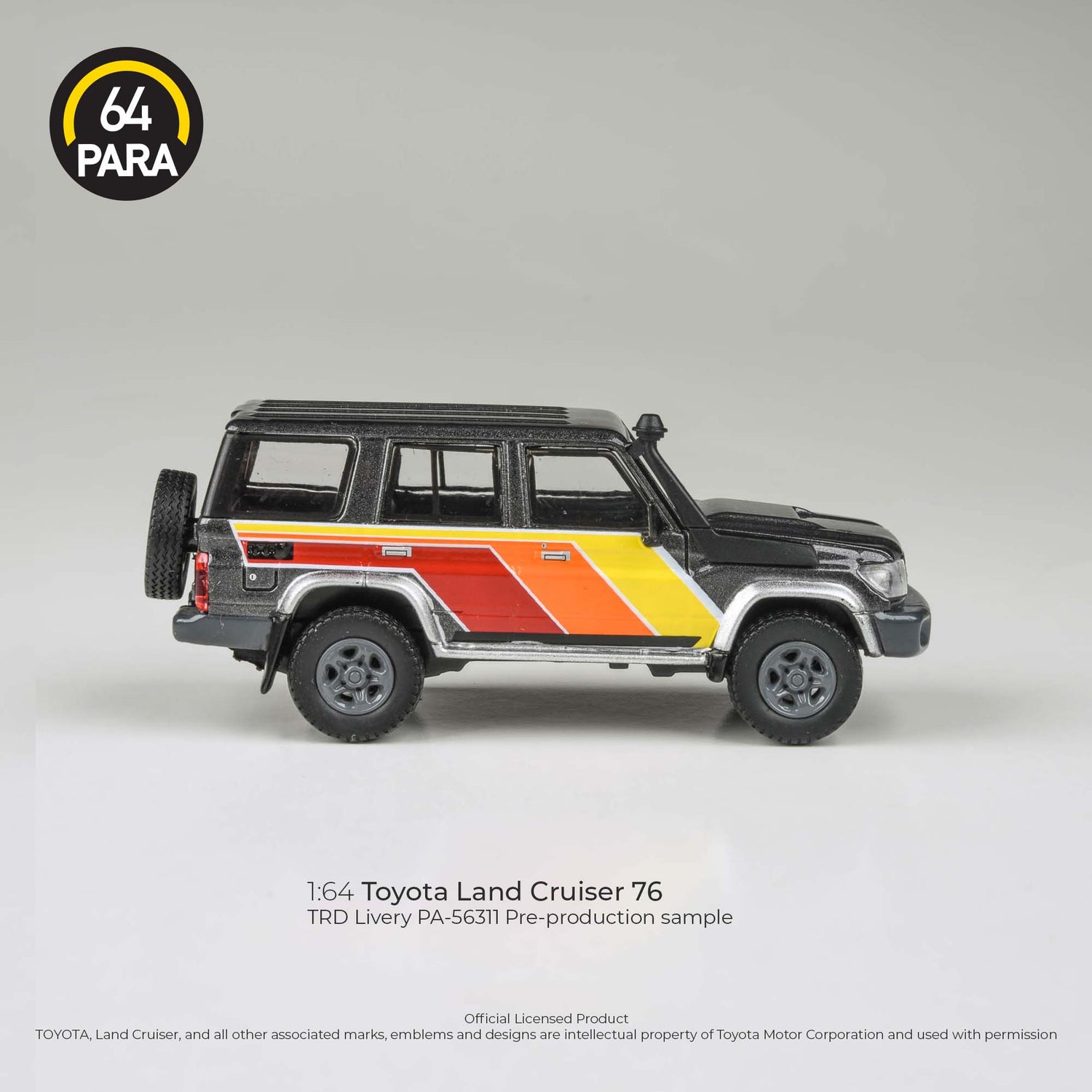 2014 Toyota Land Cruiser LC 76 TRD Livery LHD Para 64 1:64 Scale