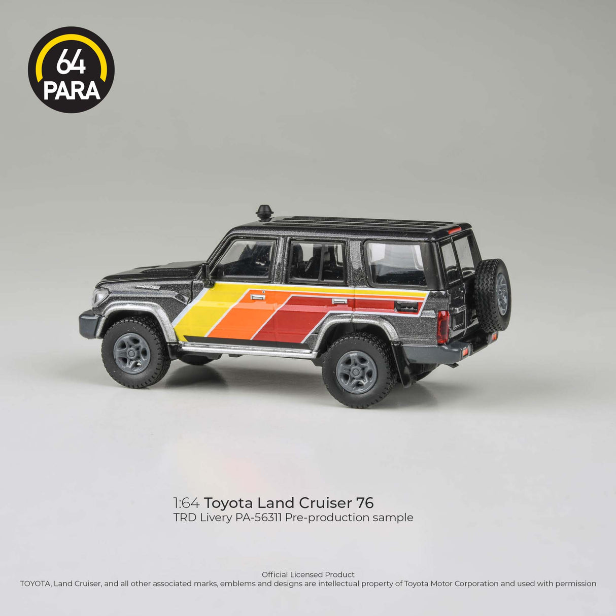 2014 Toyota Land Cruiser LC 76 TRD Livery LHD Para 64 1:64 Scale
