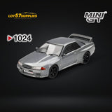 (Pre-Order) Mini-GT Nissan Skyline GT-R (NISMO BNR32 CRS Version) Dark Metal Gray #1024 1:64