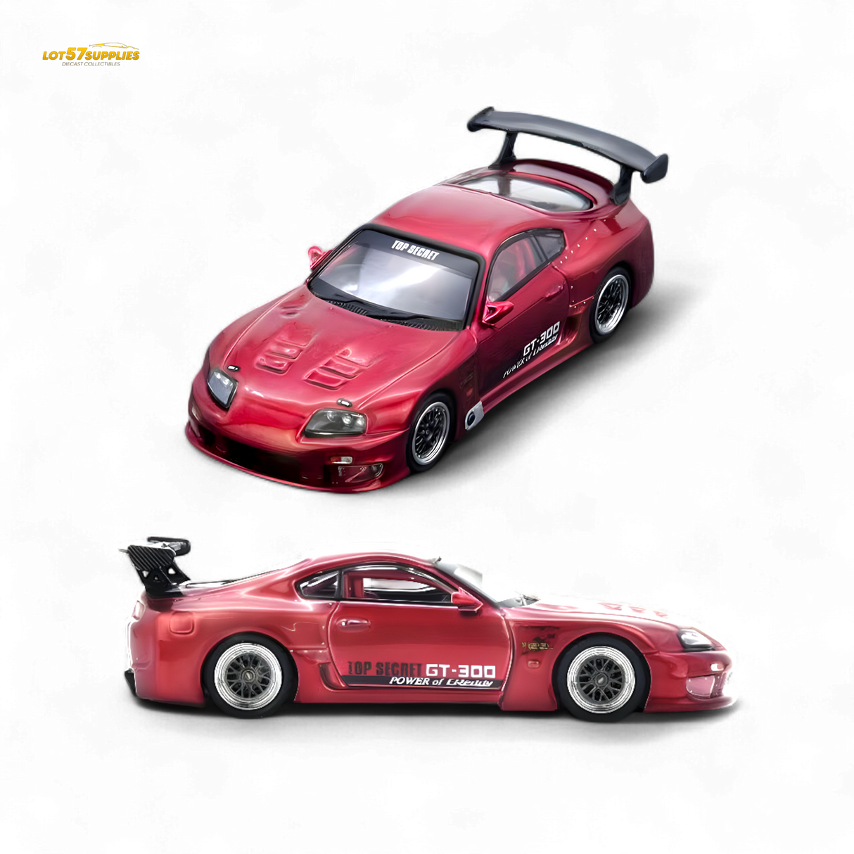 Inno64 Toyota Supra A80 Top Secret Red 1:64