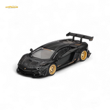 Mini-GT LB WORKS Lamborghini Aventador Matte Black 1:64