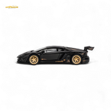 Mini-GT LB WORKS Lamborghini Aventador Matte Black 1:64