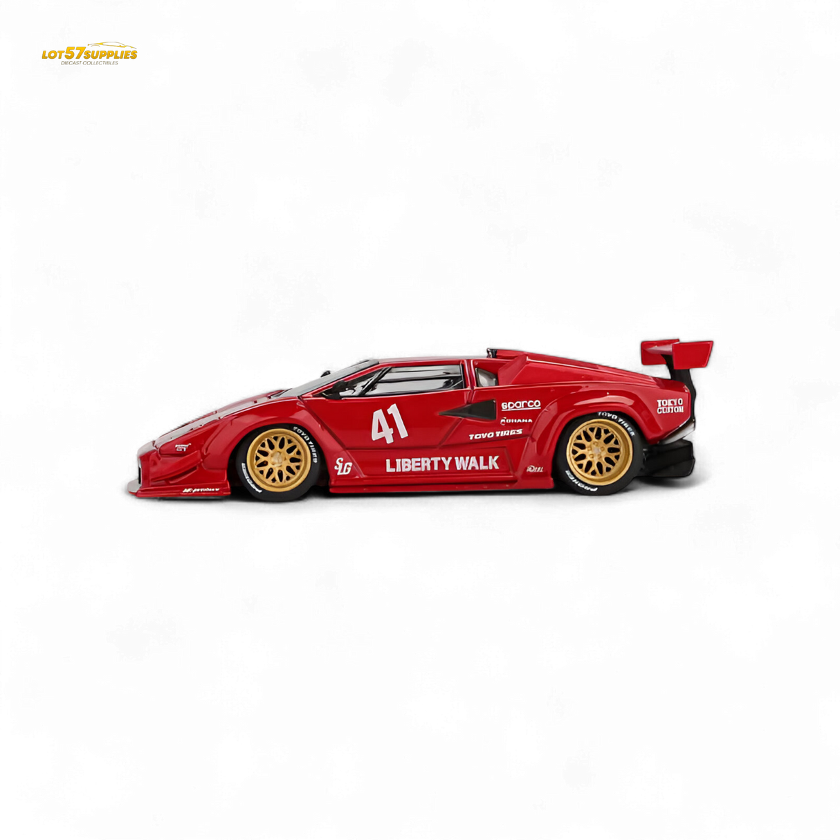 MiniGT Lamborghini Countach LB-WORKS Red 1:64