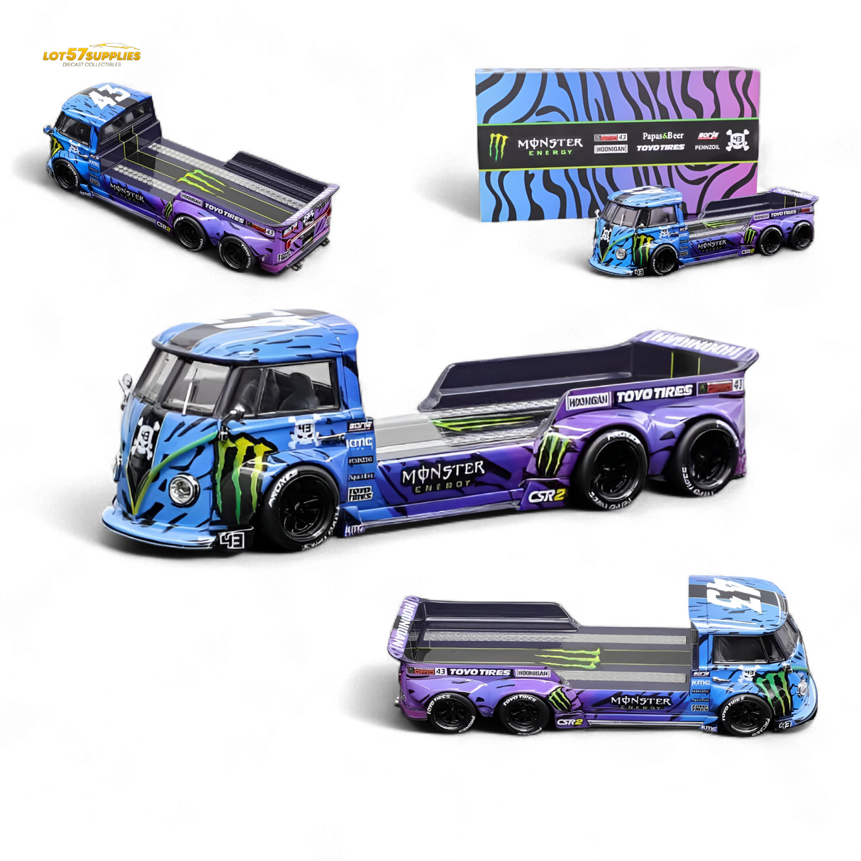 Liberty 64 VW Trailer - Monster Livery 1:64