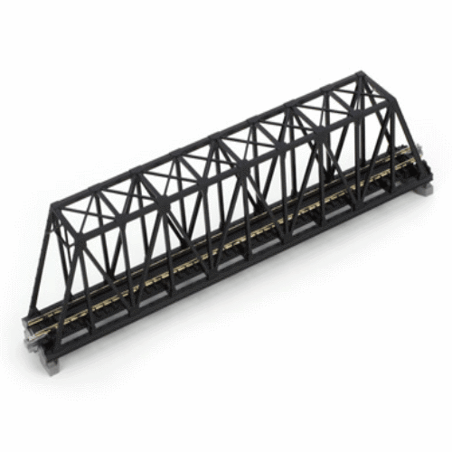Kato 20-434 N Scale 248mm (9 3/4") Single Track Truss Bridge, Black