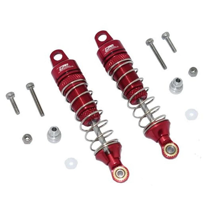 GPM LM060R-R-S Aluminum Rear Spring Dampers 60mm Red : Losi 1/18 Mini-T 2.0