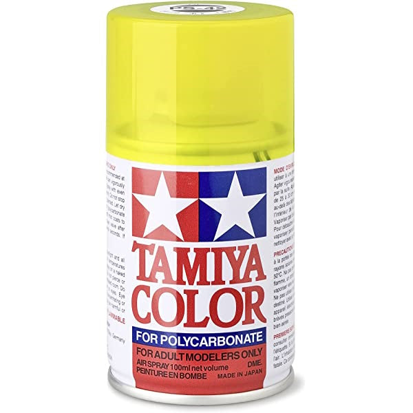 Tamiya TAMPS-42 Polycarbonate PS-42 Translucent Yellow Spray 100 ml