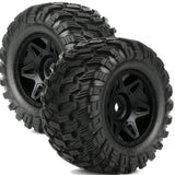 Powerhobby Armor X Belted Pre-Mounted Tires FOR Traxxas X-Maxx XMaxx Black