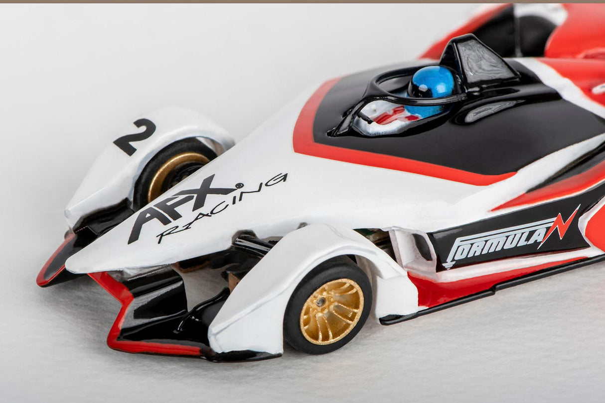 AFX 22015 Formula N White/Black/Red Mega G+ HO Slot Car