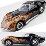 AFX 22051 1968 Chevy Corvette L88 427 Black Flame Mega G+ HO Slot Car AFX22051