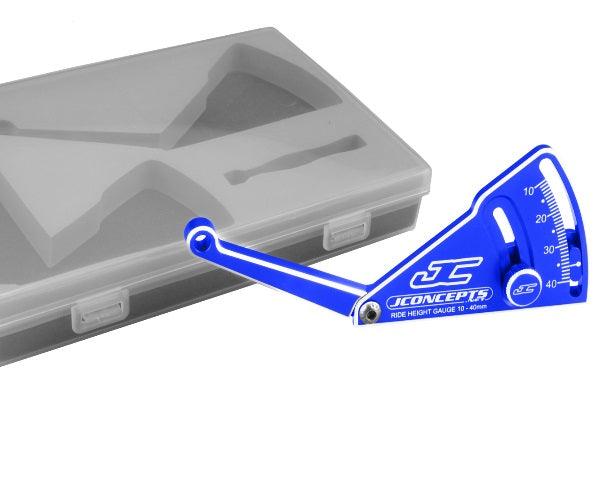 JConcepts 2282-1 Aluminum Ride Height Gauge 10-40mm Blue