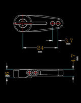 Powerhobby 25T Aluminum Clamping Servo Horn Red