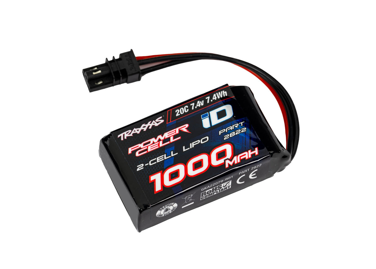 Traxxas 2822 1000 mAh 7.4 Volt 2-Cell LiPo Battery