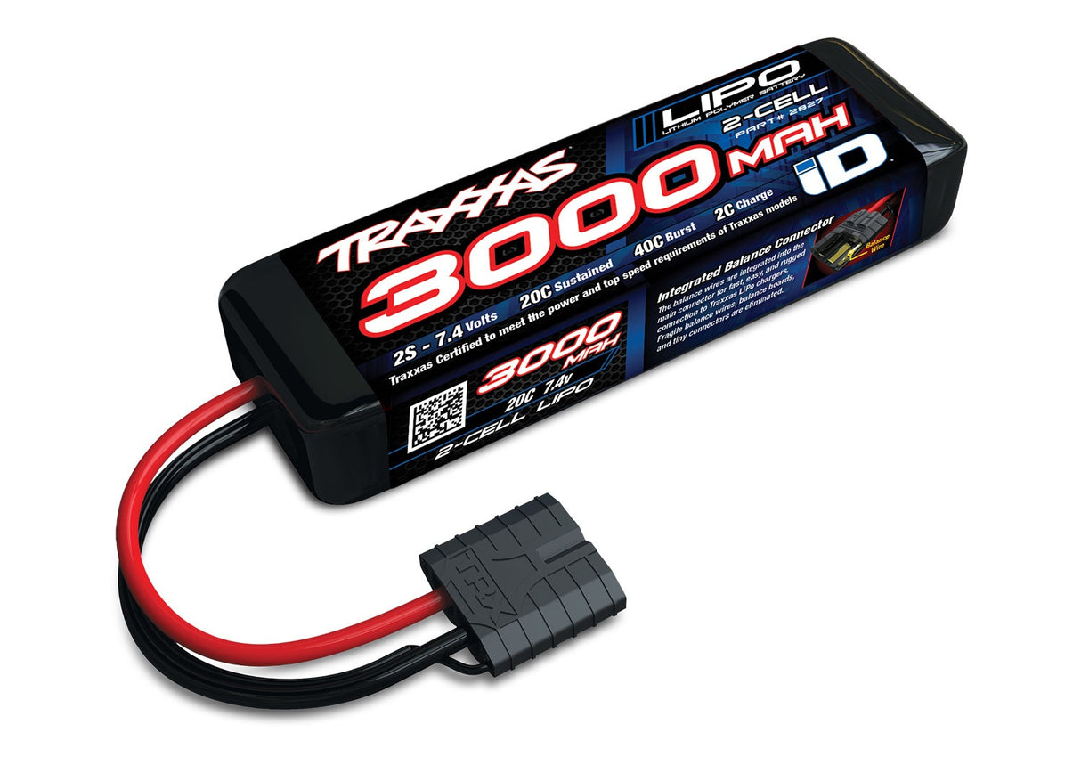 Traxxas 2827X 3000 mAh 7.4 Volt 2-Cell LiPo Battery