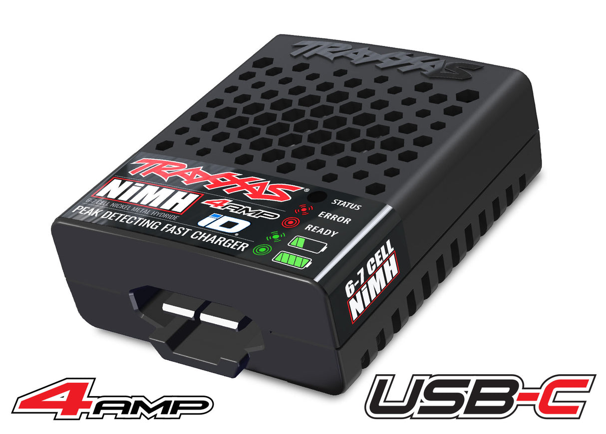 Traxxas 2982 Innovation de chargement USB-C 4 A avec technologie Traxxas iD 