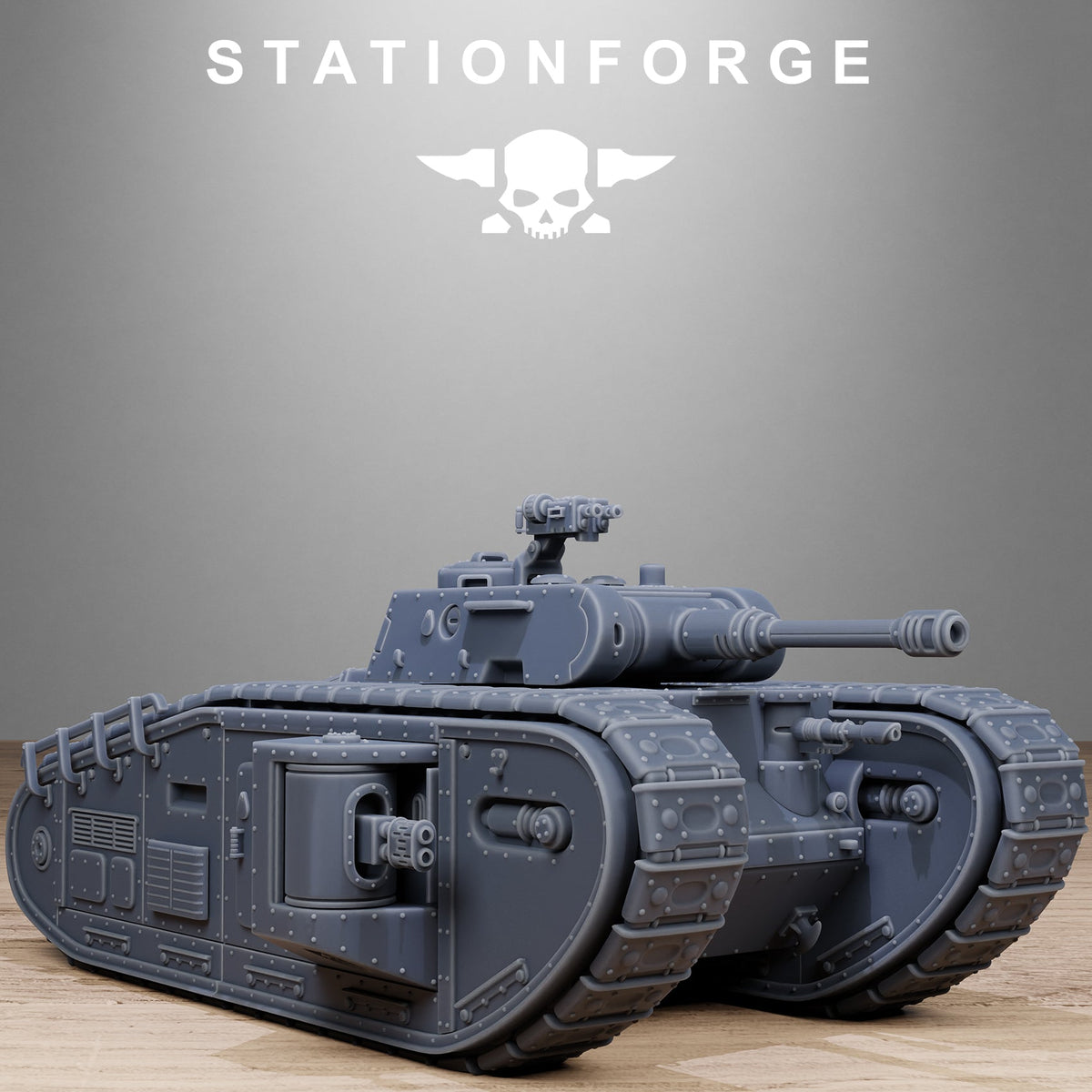 3D Printed FreeGuard Heavy Tank by Stationforge Miniatures