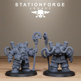 3D Printed Ironvale Dwarf Leaders by Stationforge Miniatures