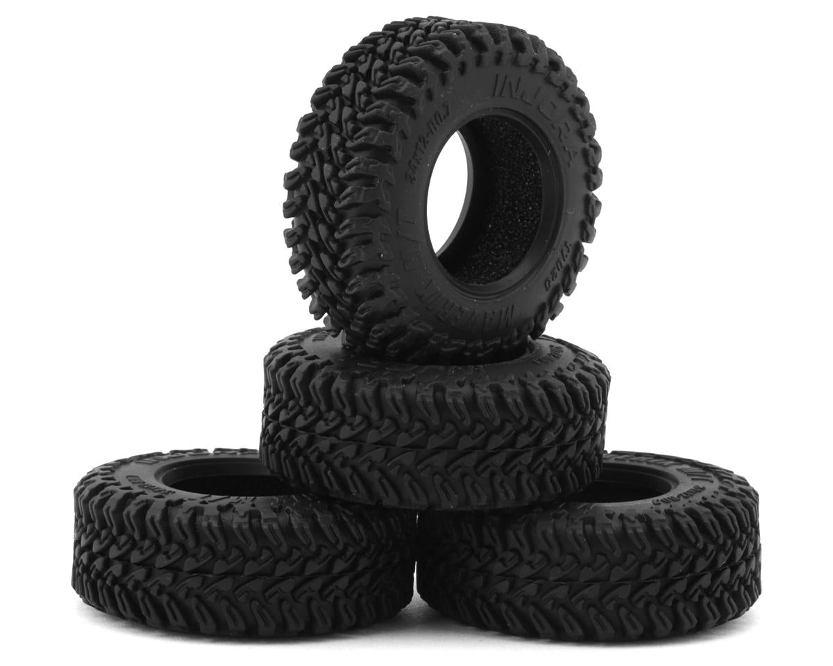 Injora INJT7025 0.7" Maverix M/T Micro Rock Crawler Tires (4) (34mm OD) (S5) w/Foam Inserts