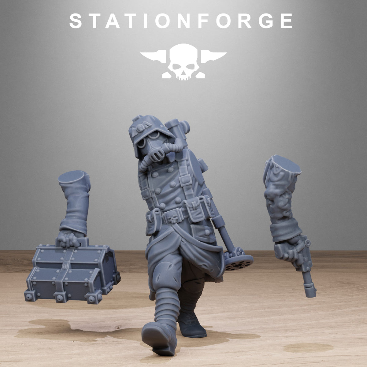 3D Printed Grimguard Radioactive Mutants by StationForge Miniatures