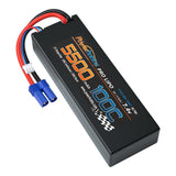 Powerhobby 2S 7.4V 5500MAH 100C Lipo Battery w EC5 Plug Hard Case