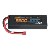 Powerhobby 2S 7.4V 5500MAH 100C Lipo Battery w Deans Plug Hard Case
