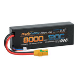 Powerhobby 2S 7.4V 8000MAH 120C Graphene + Lipo Battery XT90 Hard Case