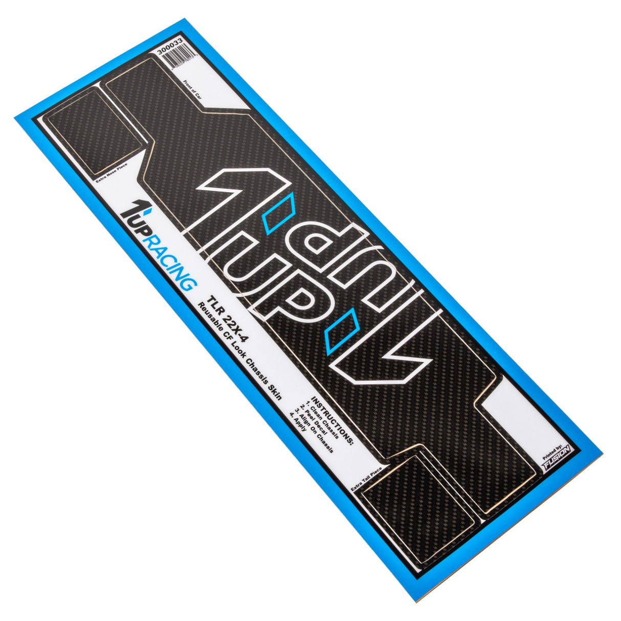 1up Racing CF Look Chassis Skin - TLR 22X-4