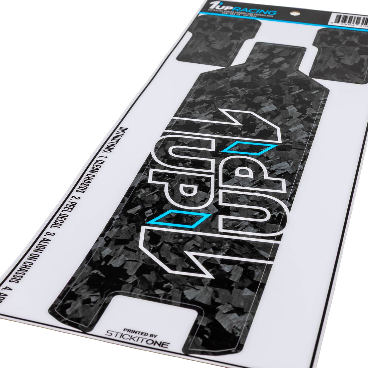1up Racing Forged Carbon Look Chassis Skin - XRAY XB4 ‘26
