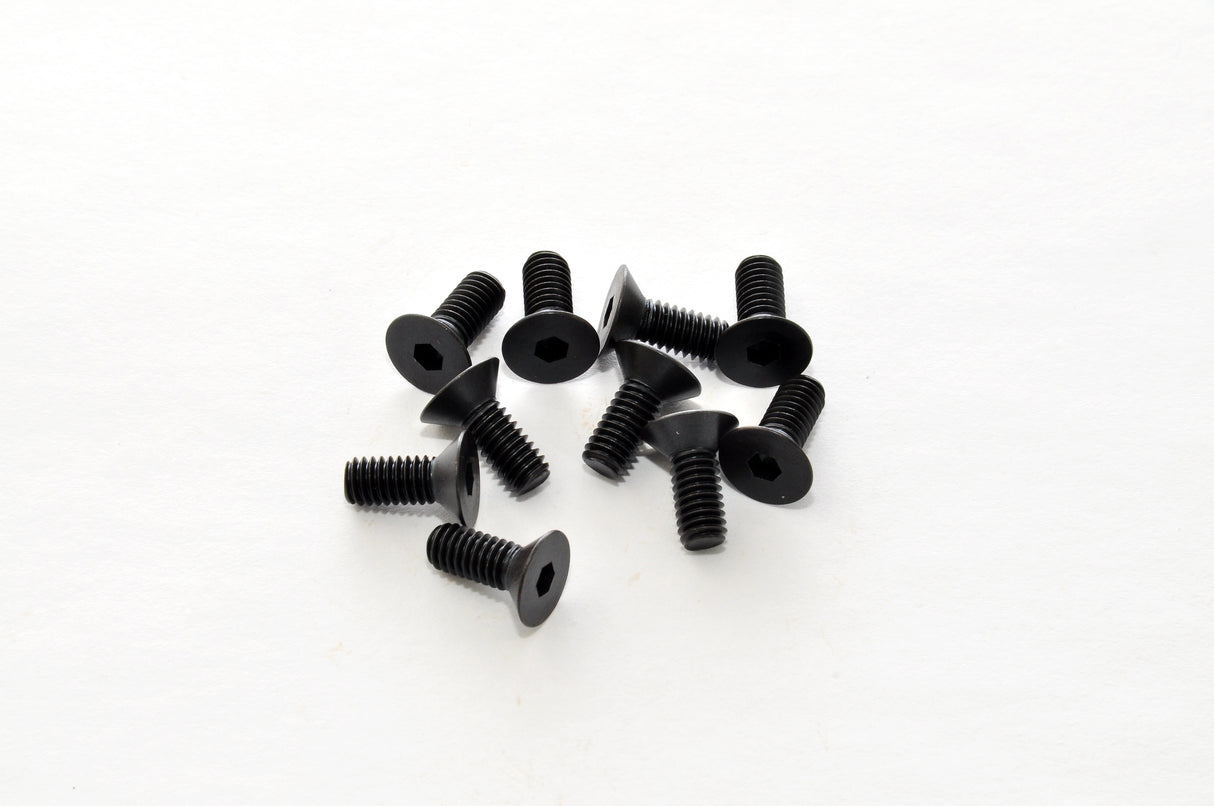 Hobao 31410 M4 x 10mm HEX SOCKET COUNTERSUNK HEAD SCREWS, 10PCS