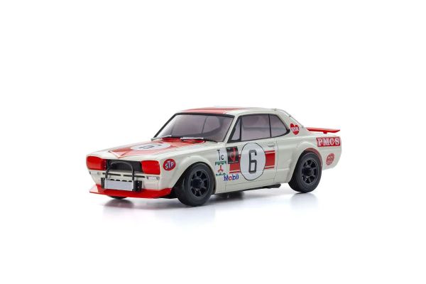 KYOSHO 32643R MINI-Z AWD NISSAN SKYLINE 2000GT-R (KPGC10) Racing 1972 #6 Red