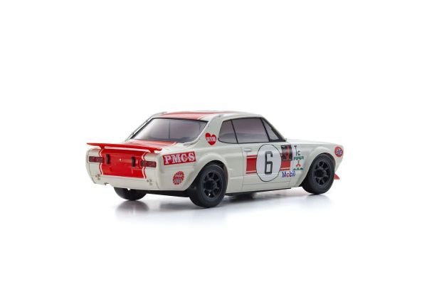 KYOSHO 32643R MINI-Z AWD NISSAN SKYLINE 2000GT-R (KPGC10) Racing 1972 #6 Red