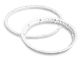 HPI 3270 Heavy Duty Wheel Bead Lock RIings (White/ 2pcs)/Protects Tires Baja