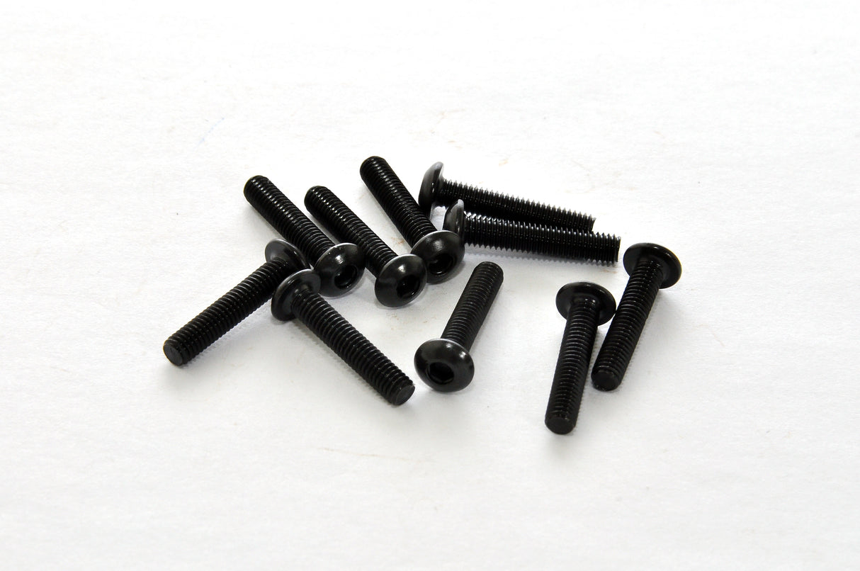 Hobao 33315 M3x15mm HEX SOCKET BUTTON HEAD SCREWS, 10PCS