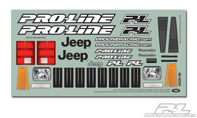 Pro-Line 3362-00 Jeep Comanche Full Bed 313mm Clear Body 1/10 SCX10