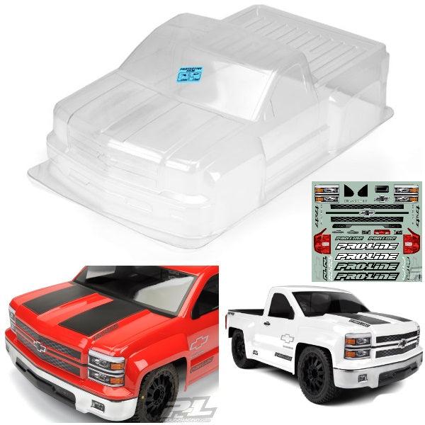Pro-Line 3457-00 Chevy Silverado Pro-Touring Clear Body PRO-2 S / Slash / Rally