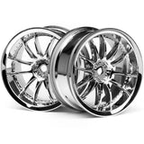 HPI 3280 Work XSA 02C Wheel 26mm Chrome 3mm Offset(2) Sprint 2 / E10 / Nitro RS4