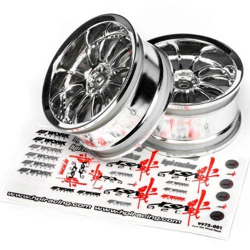 HPI 3280 Work XSA 02C Wheel 26mm Chrome 3mm Offset(2) Sprint 2 / E10 / Nitro RS4