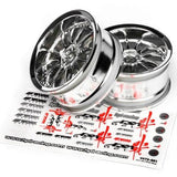 HPI 3280 Work XSA 02C Wheel 26mm Chrome 3mm Offset(2) Sprint 2 / E10 / Nitro RS4