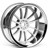 HPI Racing 3285 Work XSA 02C Whl 26mm Chrome/White 9mm Offset(2) Sprint 2 / Nitro Rs 4