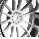 HPI Racing 3285 Work XSA 02C Whl 26mm Chrome/White 9mm Offset(2) Sprint 2 / Nitro Rs 4