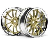 HPI 3298 Work XSA O2C Wheel 26mm Chrome/Gold 6mm Offset(2) NItro 3 / Nitro RS4 3