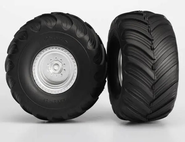 Traxxas 3663 Terra Groove Dual Profile Tires Mounted Rear 2wd