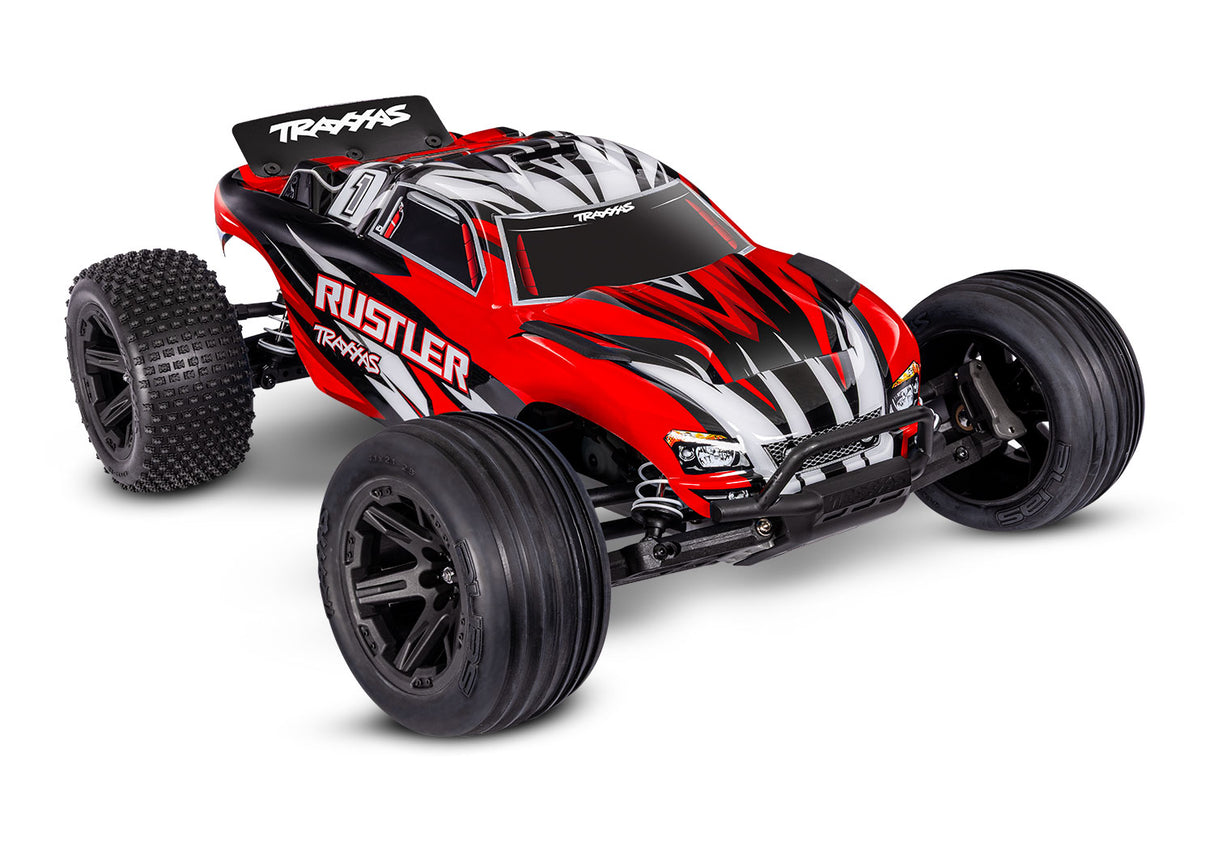 Traxxas 37254-8-REDX Rustler 2WD XL-5 w/Battery