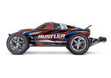 TRAXXAS 37354-4 RED Rustler 2WD BL-2s HD